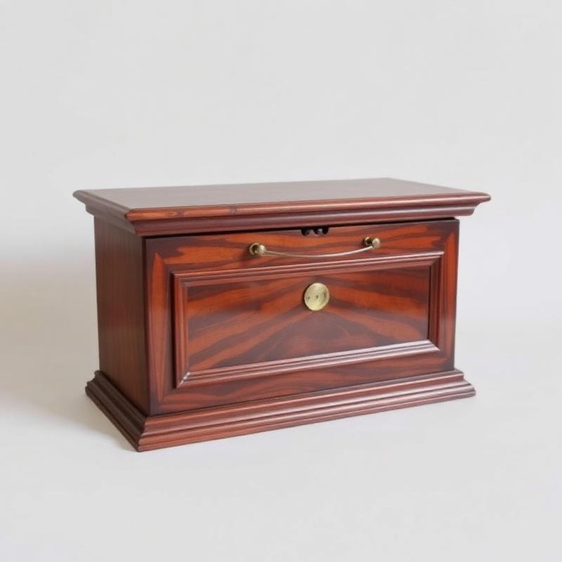 English Regency Rosewood Letter Box